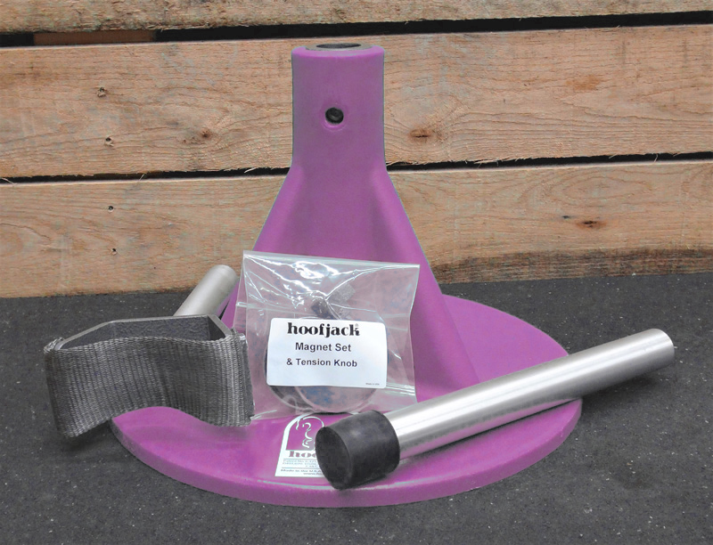 Hoofjack Standard Pink Base w/Post & Cradle