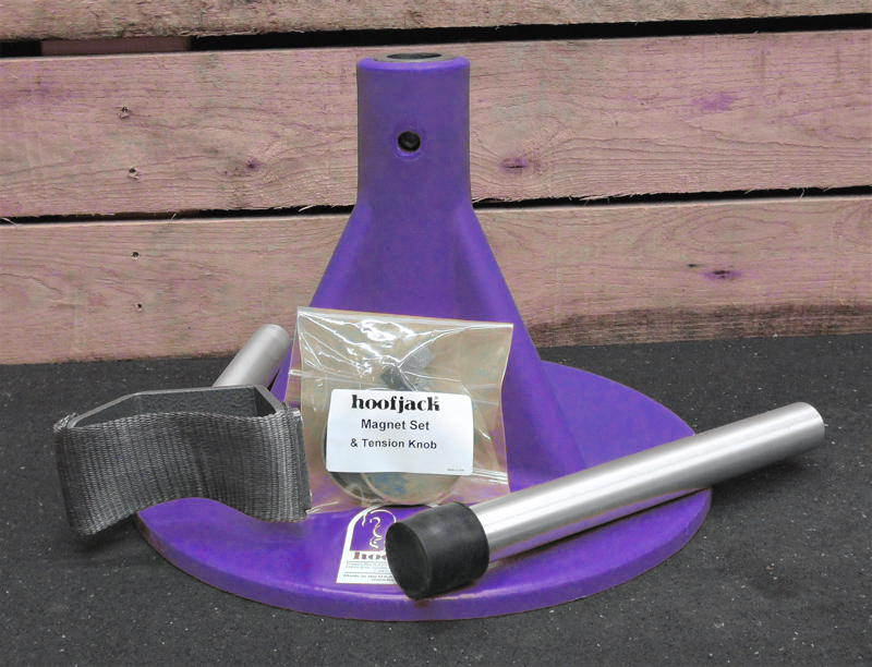 Hoofjack Standard Purple Base w/Post & Cradle