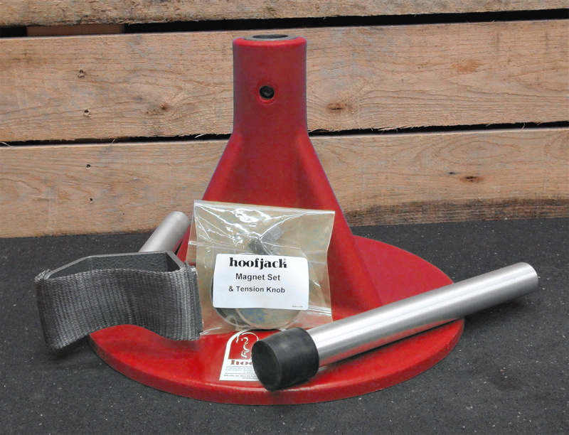 Hoofjack Standard Red Base w/Post & Cradle