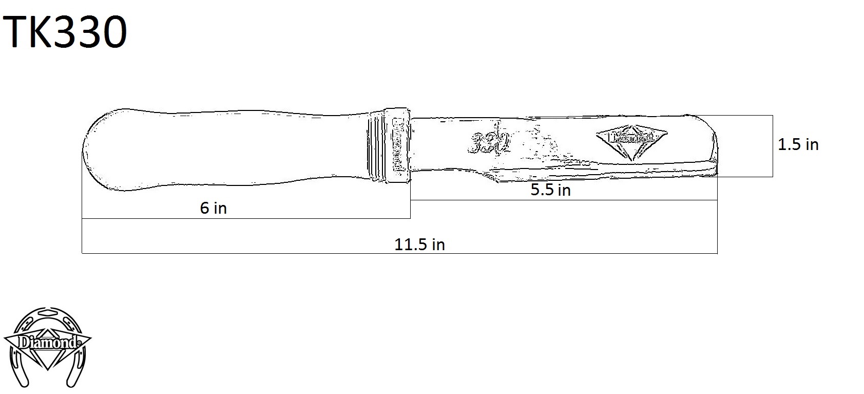 Diamond Toeing Knife Model 330