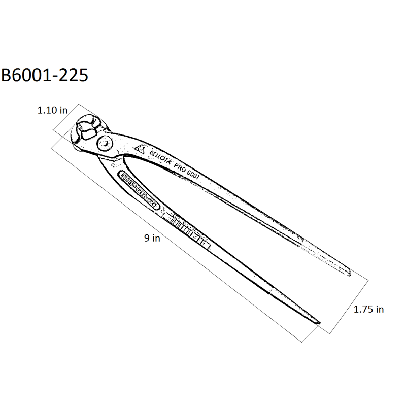 Bellota 9" Nail Cutter