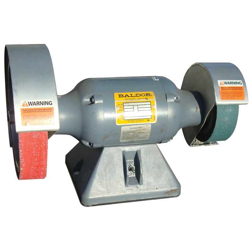 BALDOR 1 2 HP GRINDER WITH 6 IN AND 10 IN WHEELS AND GUARDS 800px