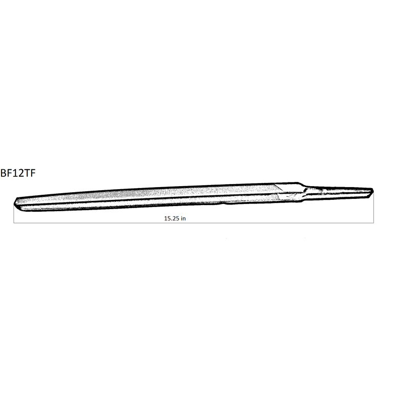 Bellota 12" Triangle File - smooth cut