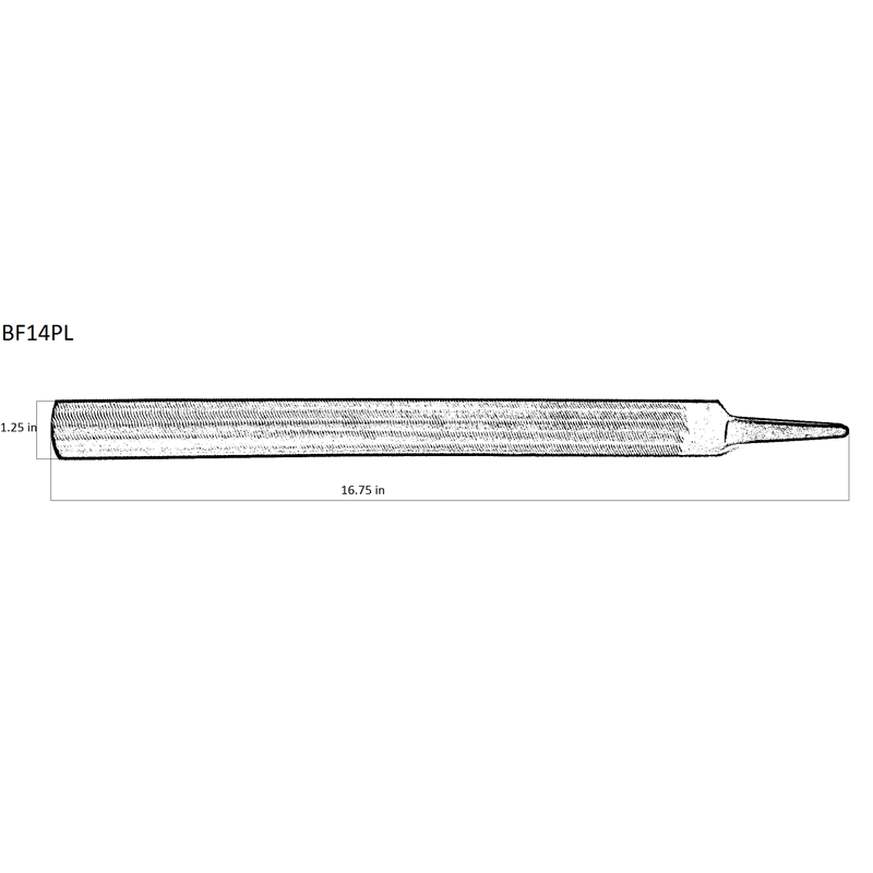 Bellota 14" Halfround Pipeliner File 