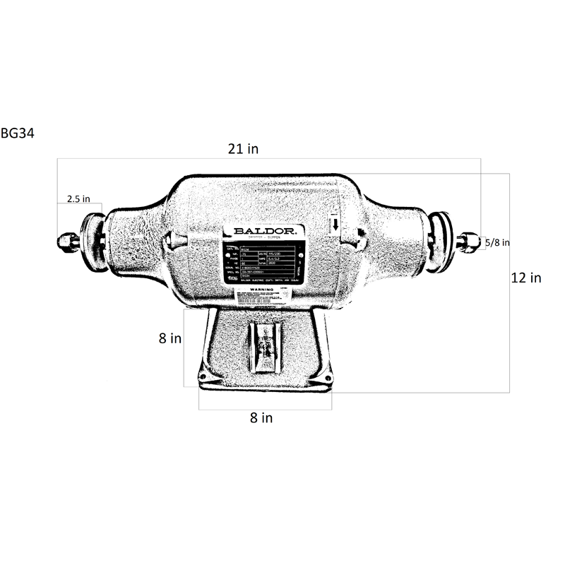 Baldor 3/4HP Grinder