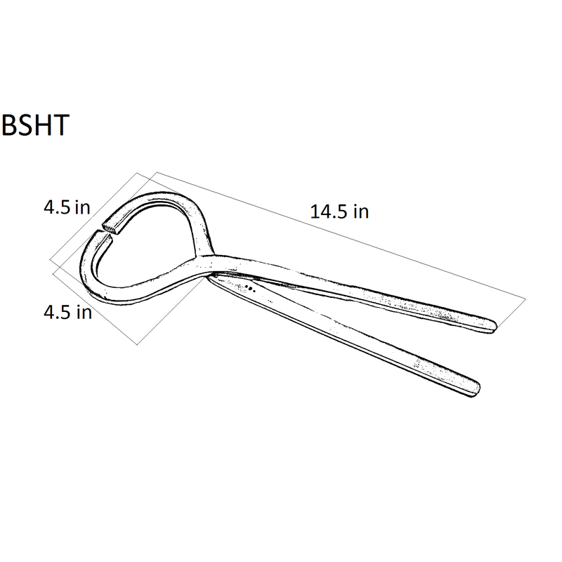 14-1/2" Flat Hoof Tester