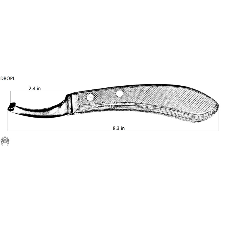 Diamond Left Hand Drop Blade Knife