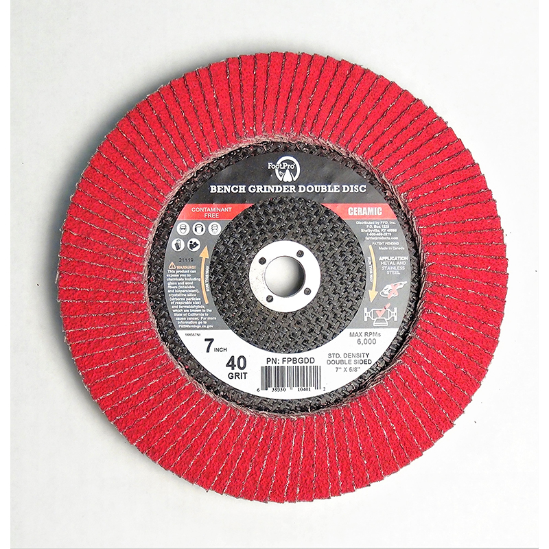 FootPro Bench Grinder Double Disc 40 gr. Ceramic 