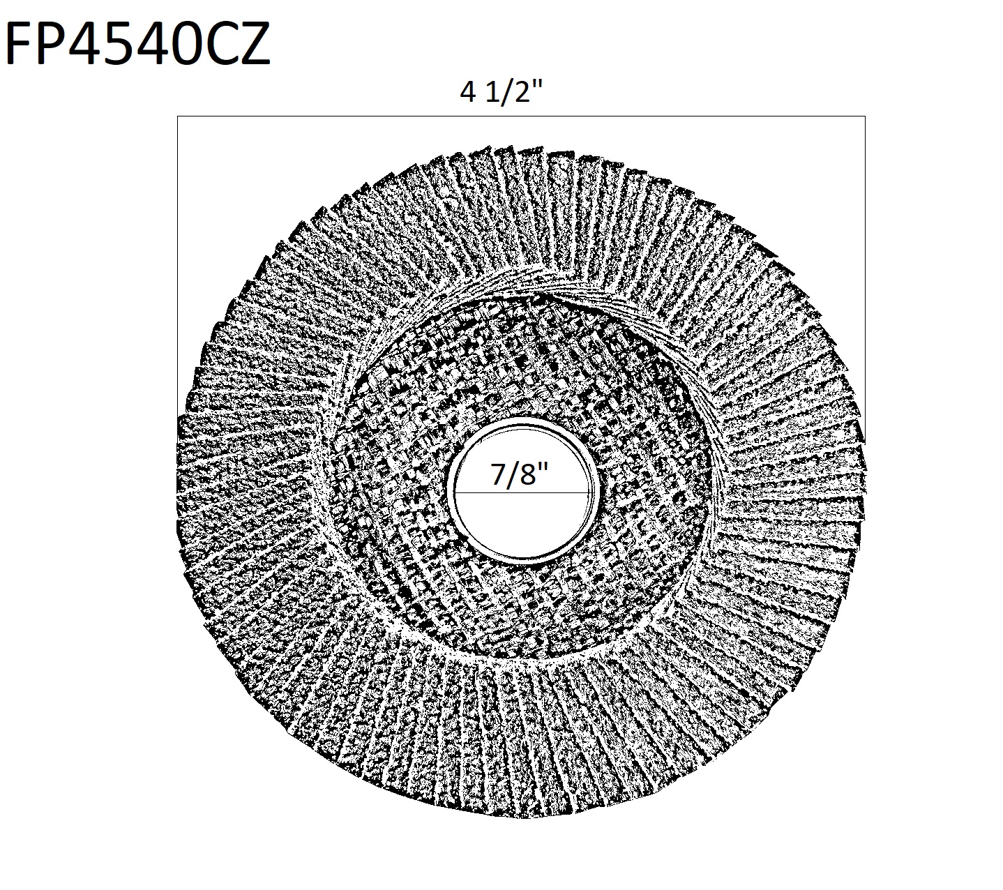 FootPro 4.5" Zirconia HD Flap Disc 40 grit