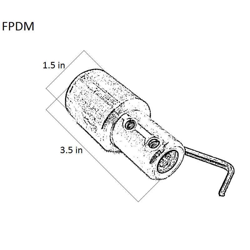 FootPro 1 1/2" Alum. Handle