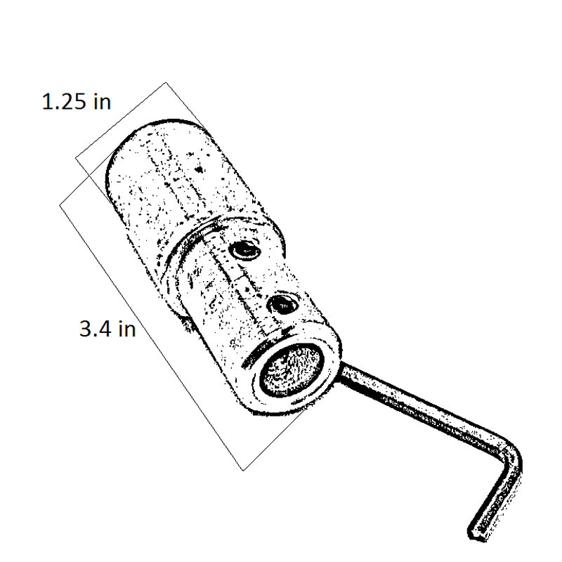 FootPro 1 1/4" Alum. Handle