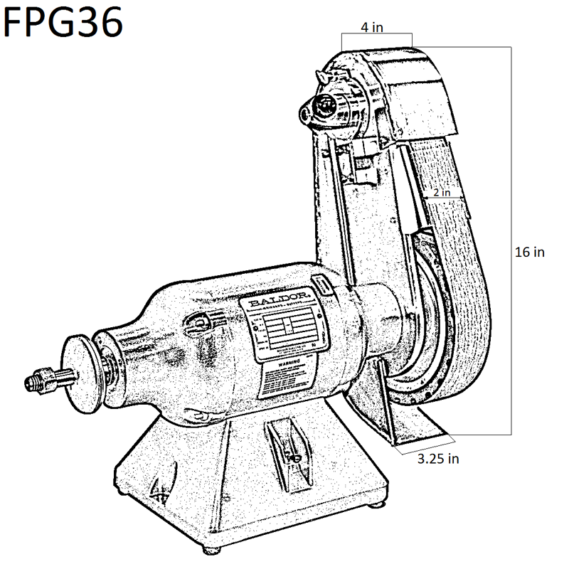 FootPro Grinder Attachment 36" 
