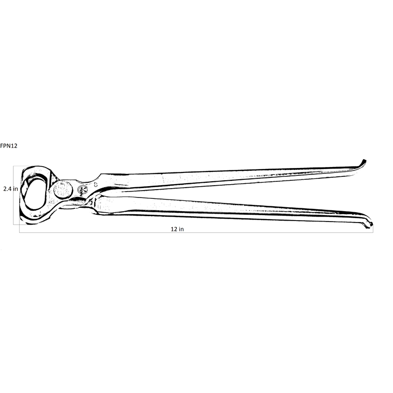 FootPro 12" Race Track Nipper Polished