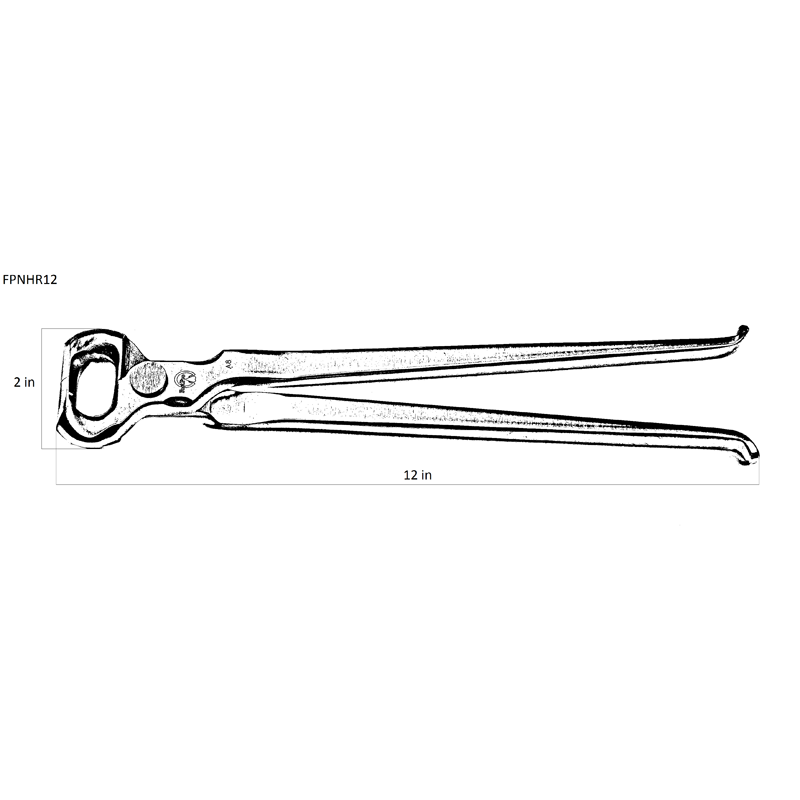 FootPro 12" Half Round Nipper