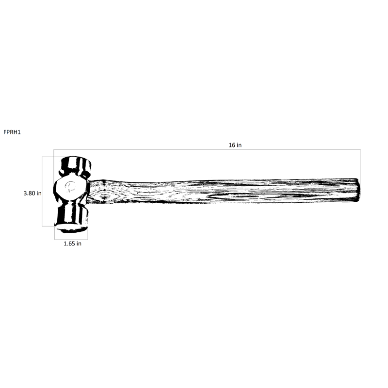FootPro Rounding Hammer - 1-3/4 lb 