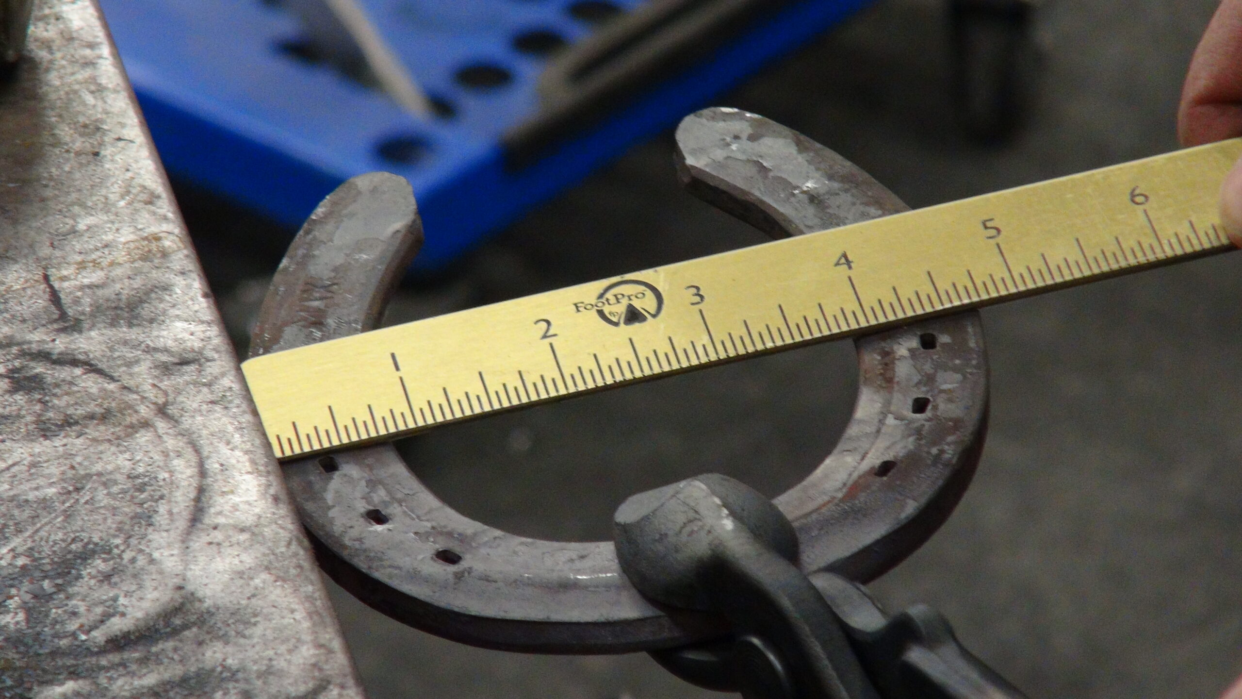 FootPro Folding Brass Ruler (24" Brass Ruler (Inches Only)