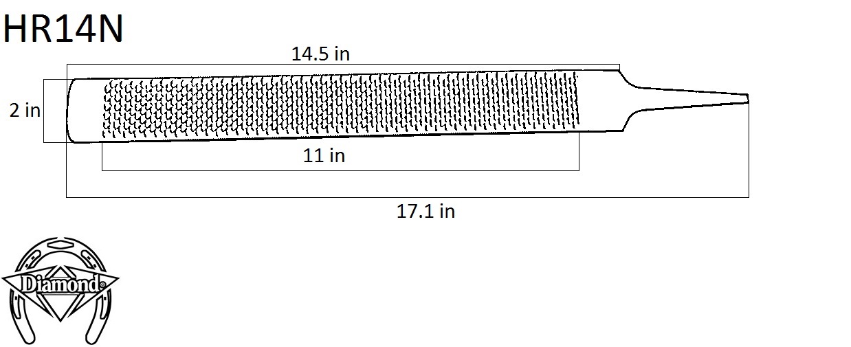 Diamond 14" Horse Rasp