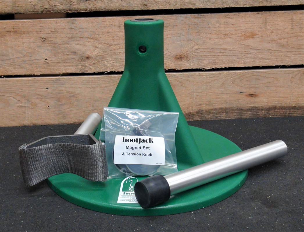 Hoofjack Standard Green Base w/Post & Cradle