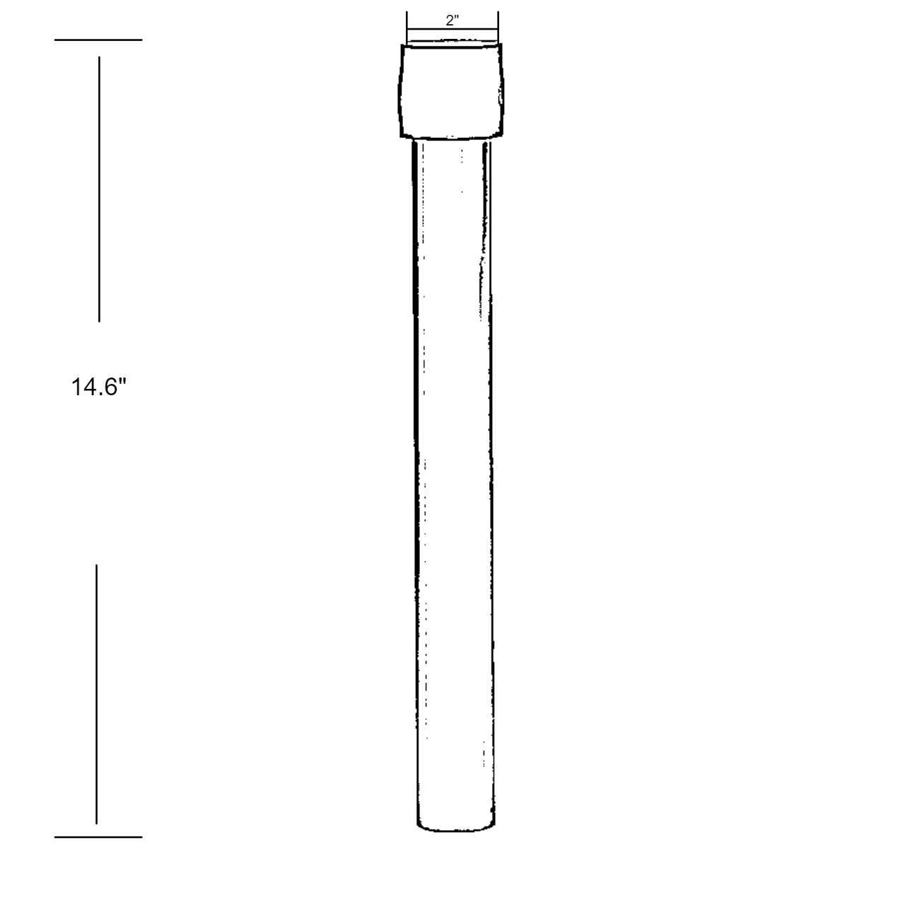 Hoofjack Standard Post w/Cap 